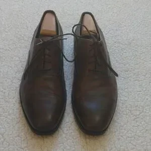 Gordon Rush Dillon Dark Brown Leather Cap Toe Oxford Shoes 10.5 Dillon Lace-Up Cap Toe Oxford in Chestnut | Gordon Rush  main image 4